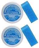 2x Putzstein, Polierstein, Reiniger, Weißer Blitz, Weißer Stein, incl. Schwamm, 2x500g