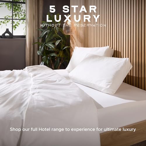Snuggledown Hotel Side Sleeper Pillows 2 Pack - UK-Made Luxury Box Design Bed Pillow for Neck & Shoulder Pain Relief - 100% Cotton Cover, Breathable & Hypoallergenic for Ultimate Comfort (38 x 64cm) - 8