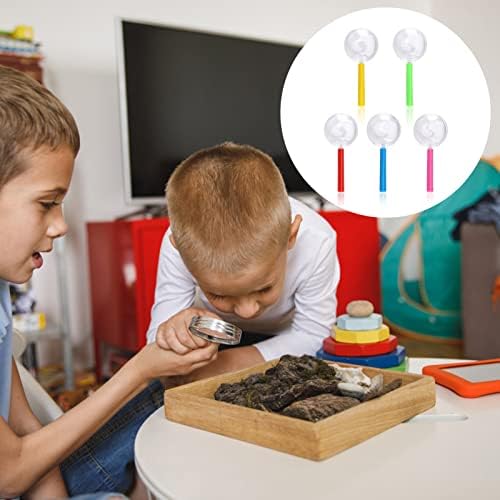 15PCS Kids Magnifying Glasses, Colorful Portable Handheld Magnifying Glass Children Handheld Magnifier Toy, Party Bags Fillers for Kids Science Reading Explorer Outdoor Detective