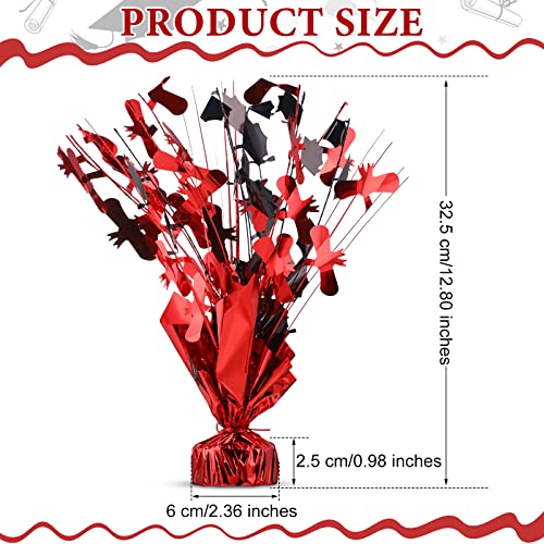 Image of Jetec 3 Pcs Graduation Table Centerpieces Graduation Table Decoration Glitter Foil Graduate Centerpieces for 2026 Grad Party Graduation Certificates(Red)
