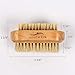 Two-side Wooden Nails Brushes for Fingers, Natural Wood and Bristle Cleaning Acrylic Nail Art Brush, Fingernail & Toenail brushes for Women, Men, Girls, Manicure Pedicure Nail Scrubber Home & Salon