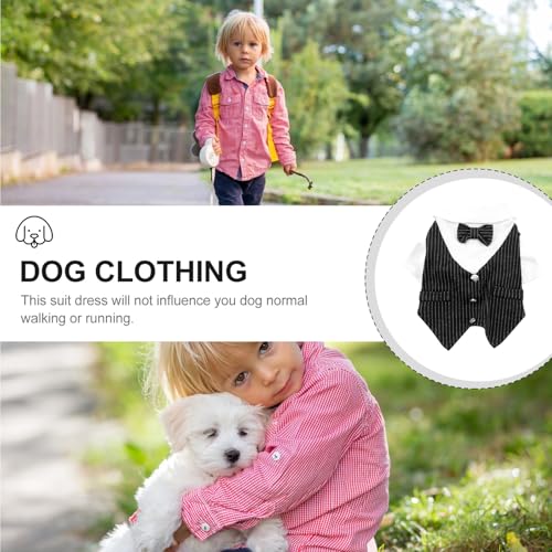 Disfraz de perro traje de caballero rayado talla L miniatura 5
