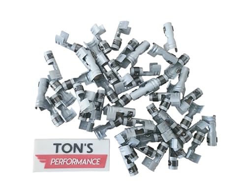 Ton's Performance 180 Degree Straight Spark Plug Terminals for 7mm 8mm Ignition Wires, Bulk Pack of 50 / ST-180-50PK