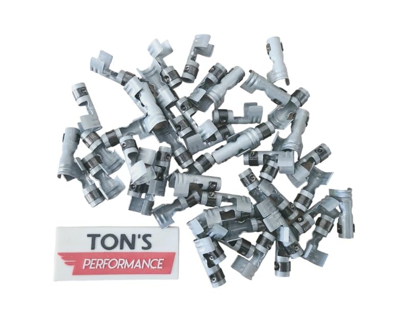 Terminais Retos de Vela de Ignição Ton's Performance 180° para Cabos de 7 mm e 8 mm – Pacote com 50, ST-180-50PK