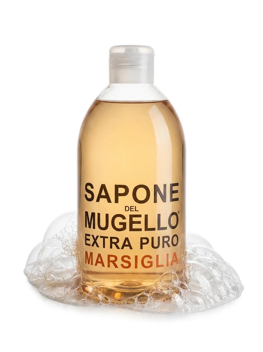 Sapone Liquido Extra Puro Marsiglia, Gel, 500ml, Formula Delicata, Set da 2, 4 o 6 Flaconi con Pompa, Uso Quotidiano (Set da 3l (6 Pezzi))