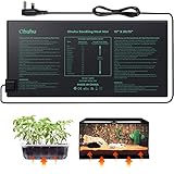 Ohuhu Seedling Heat Mat Heated Propagator, Plant Heating Mat Plant Warm Mat IP67 Waterproof, 21W Hydroponic Heating Pad Greenhouse Heating Pad for Seedling and Germination 10"x 20.75"