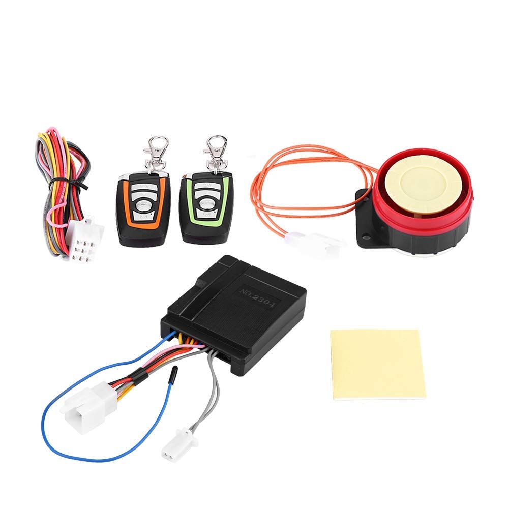 Yctze Sistema di sicurezza antifurto sostituzione per moto, sistema di allarme antifurto sostituzione per moto ABS Telecomando 125 db per allarme moto antifurto sonoro alarma moto con mando allarme mo