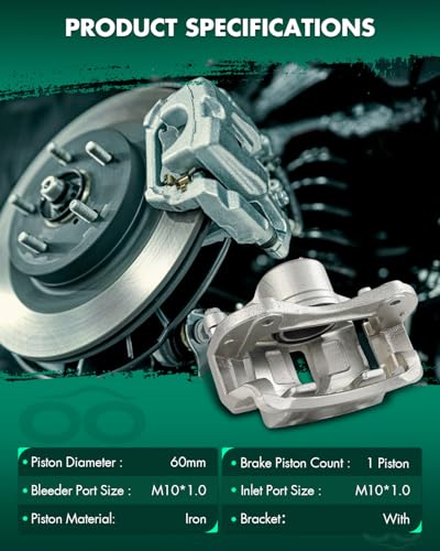 Image of SCITOO Front Left Brake Caliper With Bracket 19B6402 Compatible For Hyundai For Tucson 2010-2015,For Kia For Sportage 2011-2016