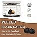 Orgnisulmte Peeled Black Garlic Cloves Fermented for 90 Days,Ready to Eat Non-GMO 7.05 Oz