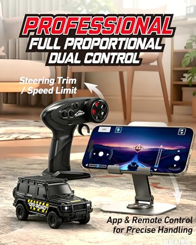 Image of ARRIS 1 /43 Micro Desktop RC Crawler 4WD with Full Proportional Control
