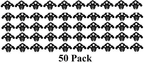 Plastic Roof Ice Guard Snow Guard Snow Stops for Standing Seam Metal Roofing - Multi-Color/Multi-Pack Listing (50, Black) - 1