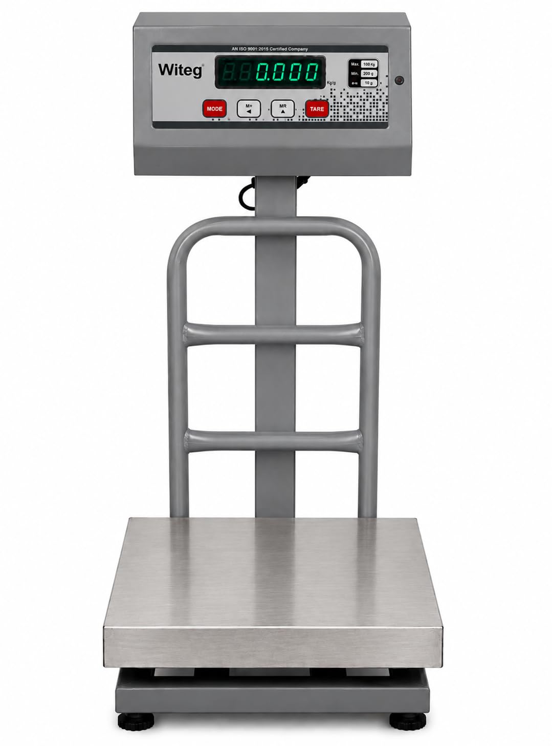 Platform Weighing Scale |Capacity : 400 Kg |Platform Size 14 * 14| Heavy Duty Digital Weighing Machine | 14 x 14 Inch Stainless Steel Platform | 10 Gram Accuracy | Industrial & Commercial Use |-image-49