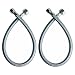 Votamuta Faucet Connector, Braided Stainless Steel - 3/8" Female Compression Thread x 1/2" I.P. Female Straight Thread, 24" Length x 2 Pcs (1 Pair)
