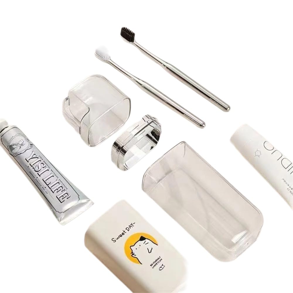 2-in-1 toothbrush travel case travel toothbrush holder travel toothbrush case Compact and portable convenient for oral cleaning during