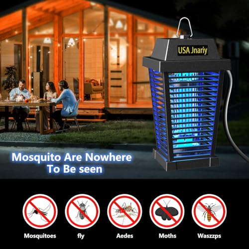 Image of 2026 Upgraded Mosquito Killer Lamp, 4200V Electric Bug Zapper for Indoor & Outdoor, Rechargeable LED Night Light - Safe for Baby & Family, Camping, Backyard, Terrace