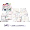 Craft-Tastic Nail Sticker Express Nail Art Kit Regular, Gold Foil, Glitter Stickers Ages 8+