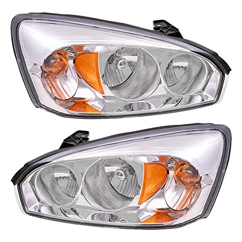 Brock Headlights Set fits 04-07 Chevrolet Malibu/Maxx 08 Malibu Classic Pair Headlamps