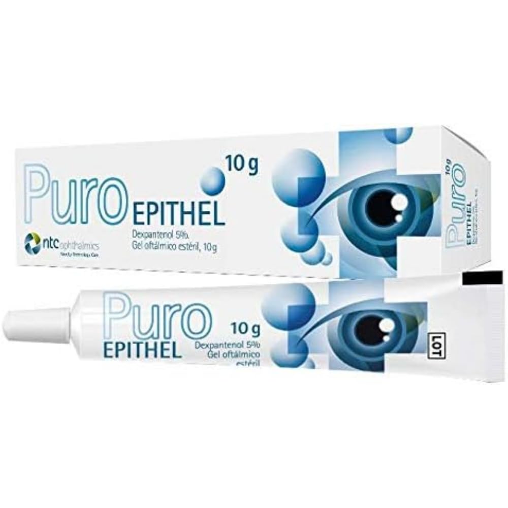 NTC Pharma | Puro EPITHEL Ophthalmic Gel 10g | Dexpanthenol + Carbomer | Eye Hydration Against Dry Eyes and Dry Eyes