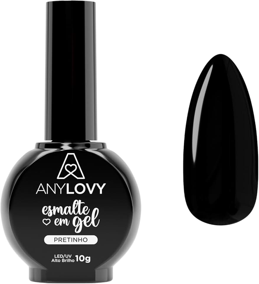 ESMALTE GEL PRETINHO ANYLOVY 10G