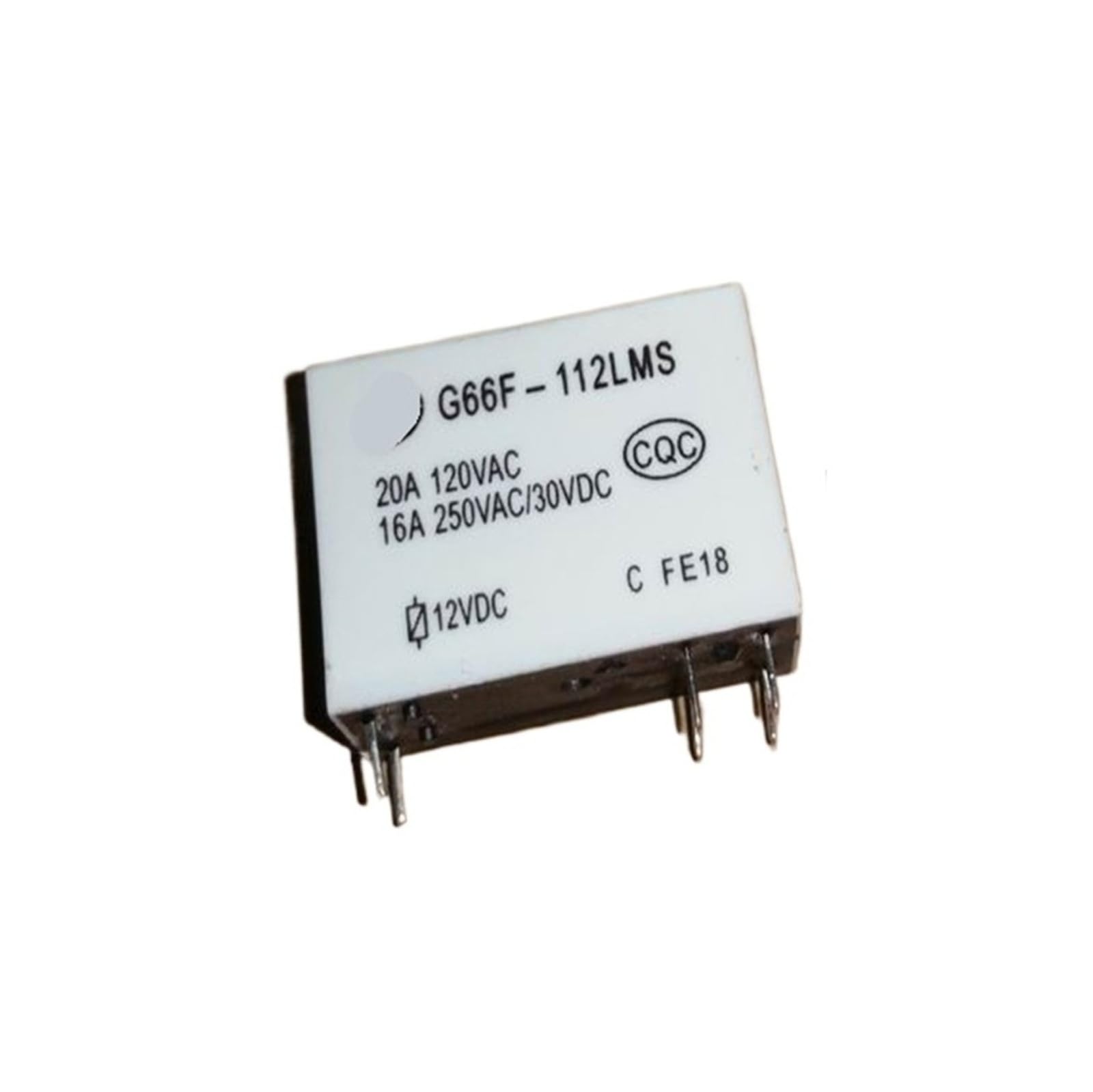 Relé de 6 pines 12V 16A interruptor electromagnético G66F-112LMS 2