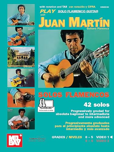 Play Solo Flamenco Guitar with Juan Martin Vol. 1 Guitarra Flamenca-42 Solos (English and Spanish Edition)