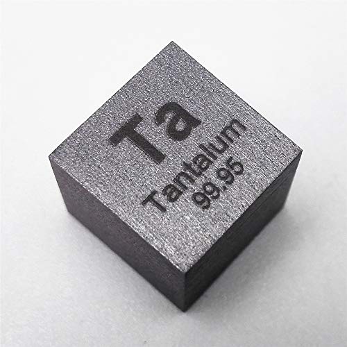 Tantalum Metal 10mm Cube 16.6grams 99.95% with COA Element Ta Specimen