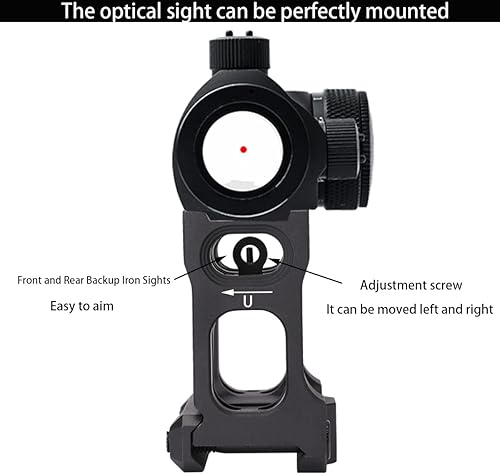 Miniatura 10 de Fineonly Red Dot Riser Mount Riser Riser Picatinny Riser Mount Riser Mount 2 pulgadas de altura para T1 T2 vista óptica