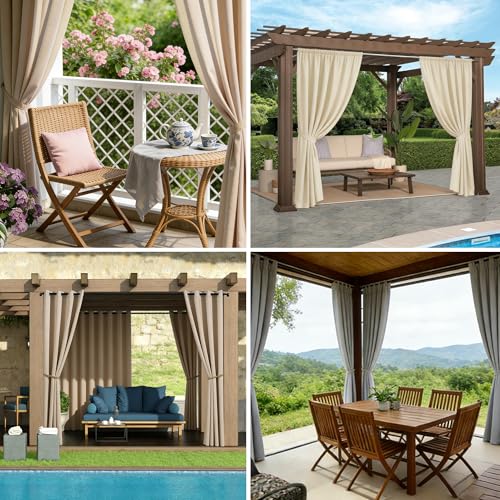 Panneau imperméable d'extérieur occultant 119x213cm pour pergola