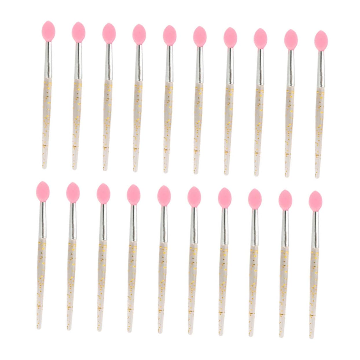 TOVINANNA 20pcs Mini Silicone Lip Brush Set Soft Lip Makeup Applicator Portable Lipstick Applicators for Women