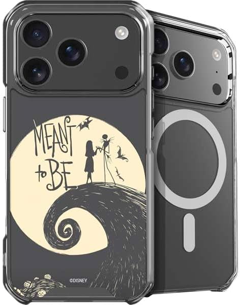 Skinit Phone Case Compatible with MagSafe iPhone 17 Pro Max - Officially Licensed Disney The Nightmare Before Christmas Jack and Sally Meant to Be Design