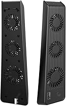 PS5 Cooling Fan for PS5 Cooler, Cooling Fan 3 Cooler External Port USB 3.0 Accessory Upgraded Quiet Cooler Compatible with PS5 Digital Edition/Ultra HD Console Heat Dissipation Black