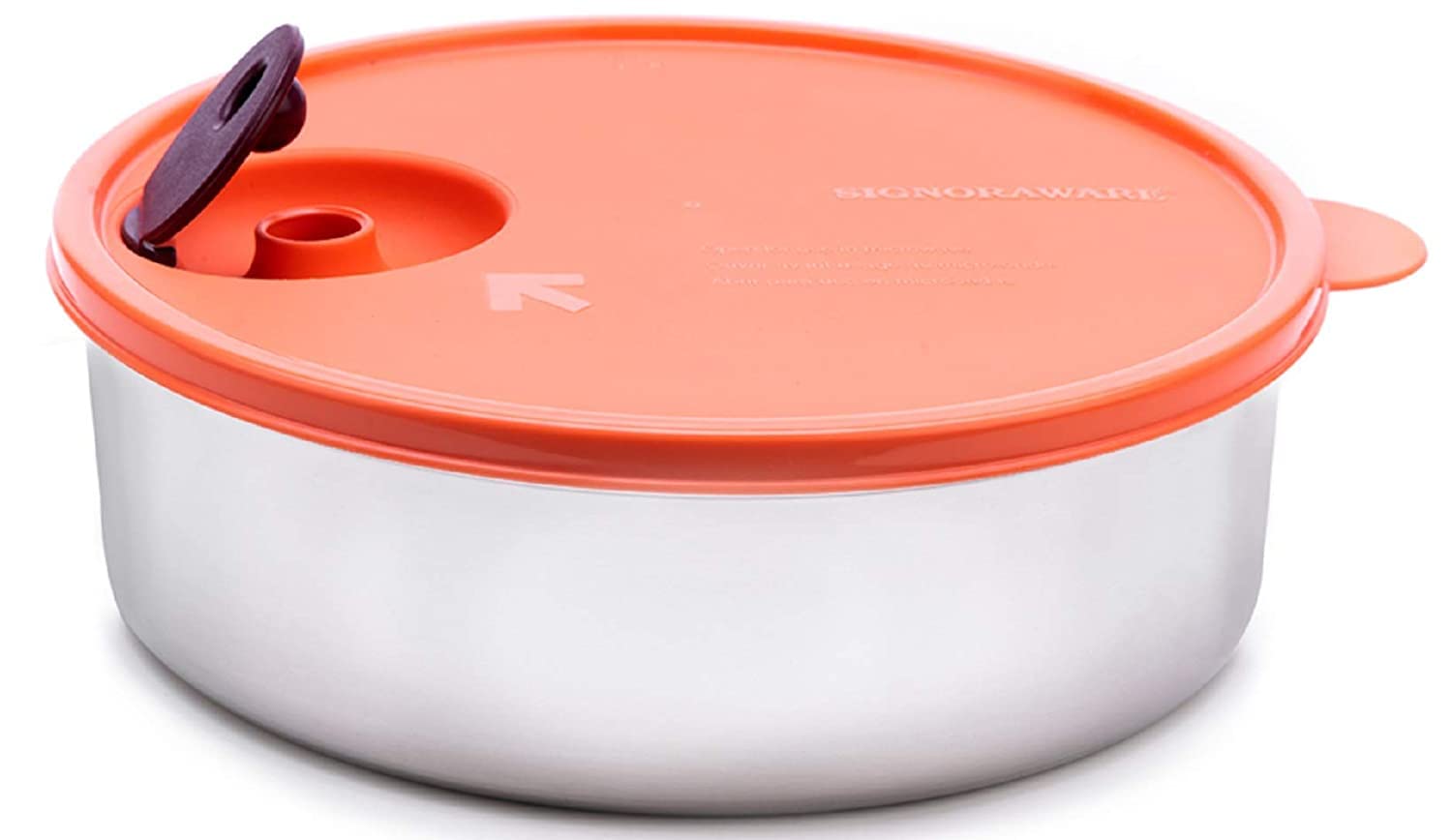 Signoraware Chapati Steel Container 2liter with Steam Release knob, Set of 1, 2000ml, Peach (B08437LG7F) Amazon Price History, Amazon Price Tracker