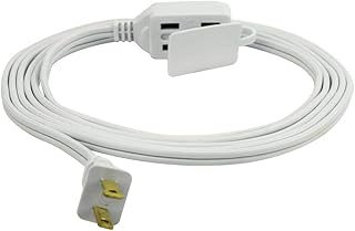 Prime EC660609 9-Foot 16/2 SPT-2 3-Outlet Cord, White