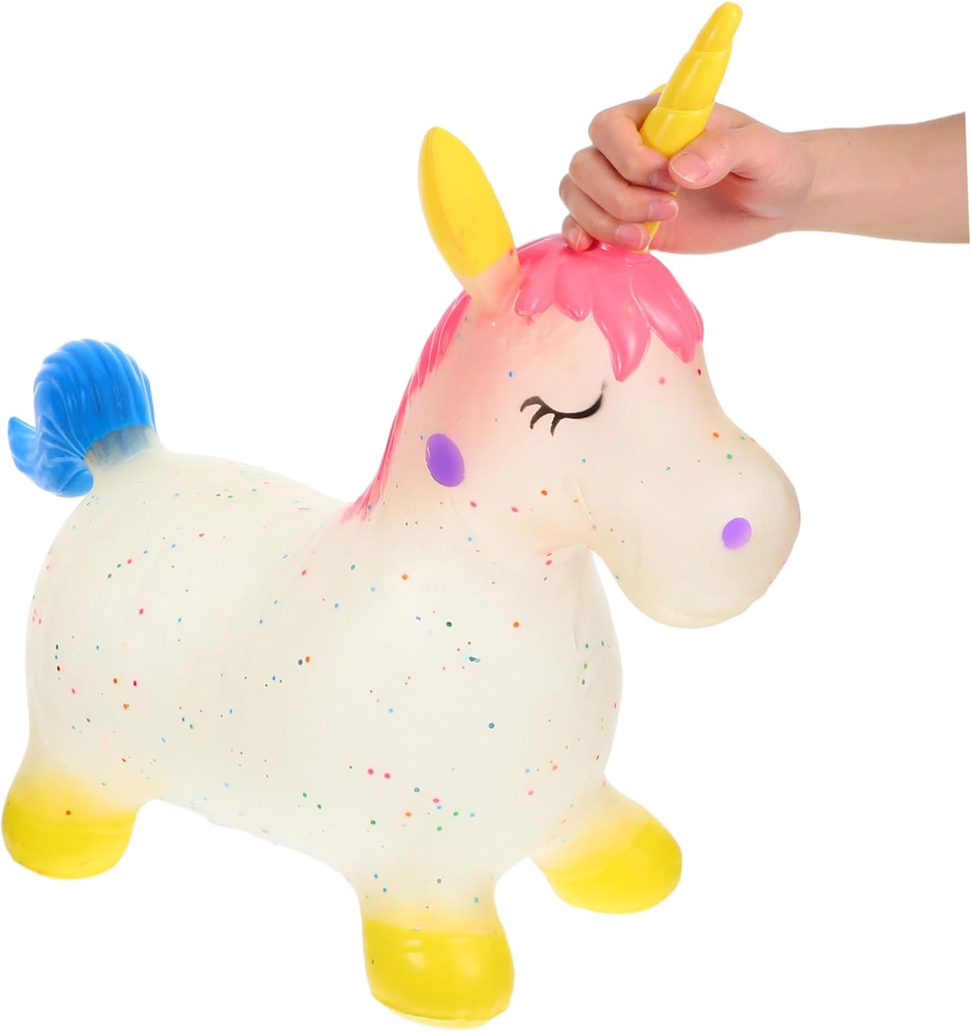 VICASKY Inflatable Bounce Horse for Boys and Girls Bouncy Jumping Toy Comfortable Design for Boy Girl's Playtime