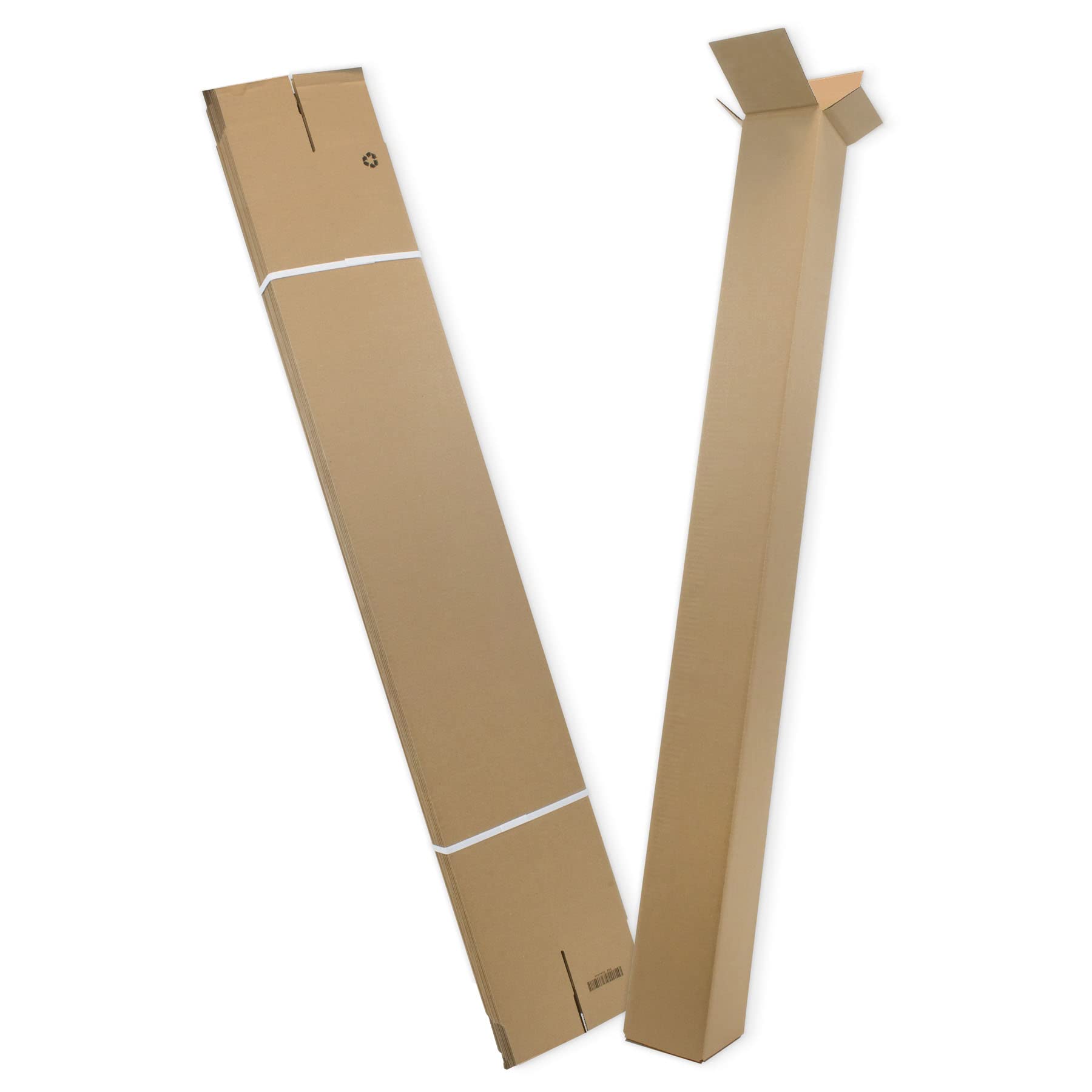 15x itenga Versandhülse 700x105x105mm quadratisch Faltkarton Verpackung Tube60 neu