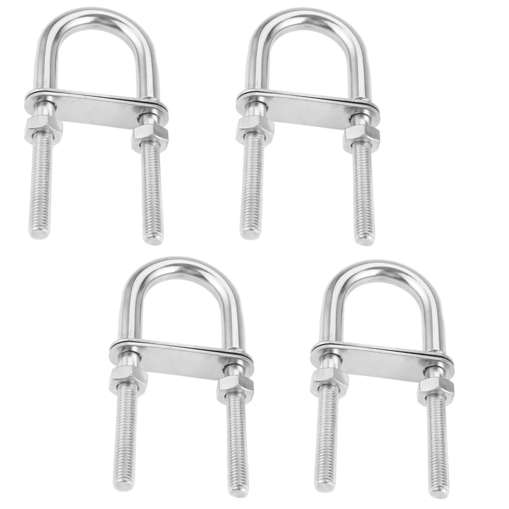 Buy 4 Pcs U Shape Bolts 304 Stainless Steel U Bolt Set Round Bend U