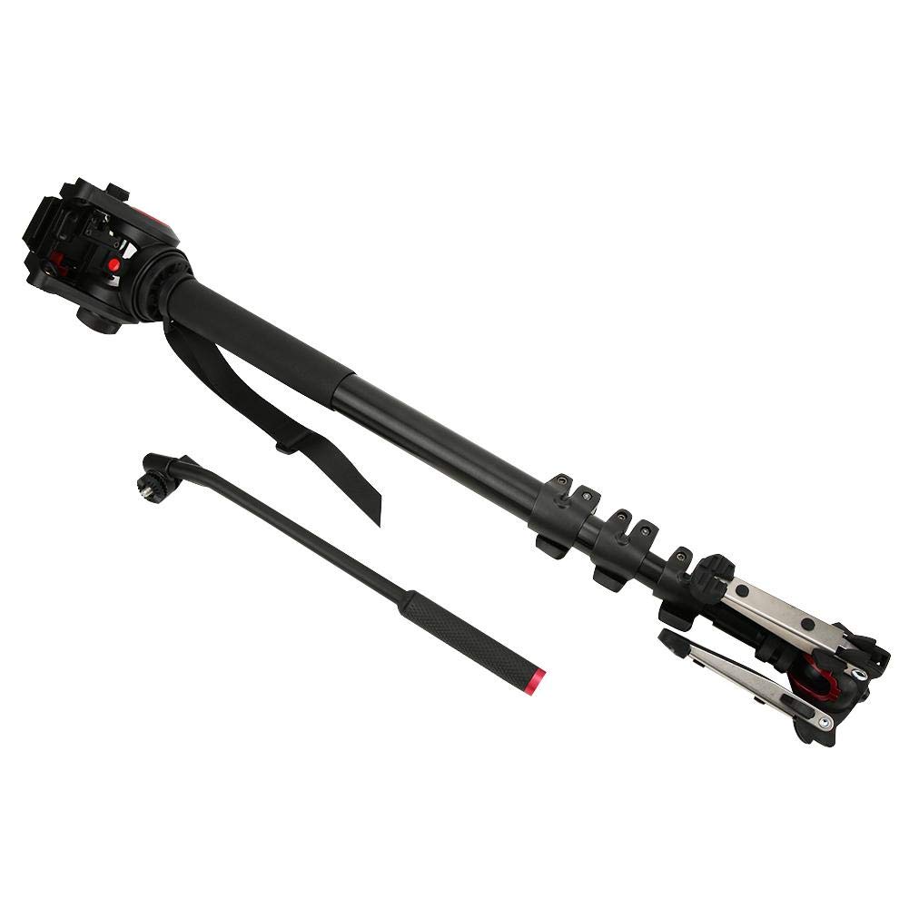 Monopod con Cabeza de Bola hidráulica, Fotografía portátil Aleación de Aluminio Cabeza de Bola hidráulica Unipod Cámara Monopod Apto para DV SLR