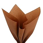 PMLAND 100 Sheets Brown Tissue Wrapping Paper Bulk 20 x 15 Inches for Gift Favor Bags Boxes Flowers Packaging Crafts DIY Art Projects and Party Decorations