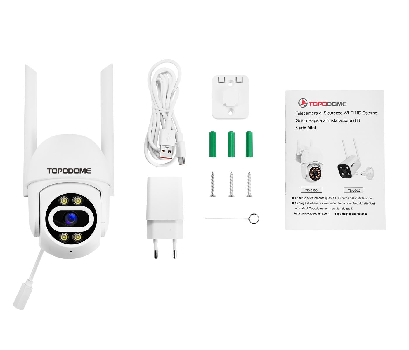 kamera WLAN, do stosowania na zewnątrz, z humanoidalnym alarmem, 1080p, kamera do monitoringu wewnętrznego, 360-stopniowe PTZ z automatycznym śledzeniem, 20 m podczerwień i kolorowa