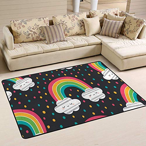 Tapis de salon en velours corail épais haute densité premium
