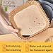 10 Inch Largest Square Air Fryer Disposable Paper Liner, XXL 100Pcs Air Fryer Parchment Liners for 8QT or Bigger Air Fryer, Non-stick, Food Grade Baking Paper for Frying, Roasting and Microwave