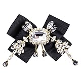 Rhinestone Bow brooches pins for Women Men Bow Tie pretie Brooch Pin Shirt Bowtie Jabot Collar for Men's Shirt Party (BV14)