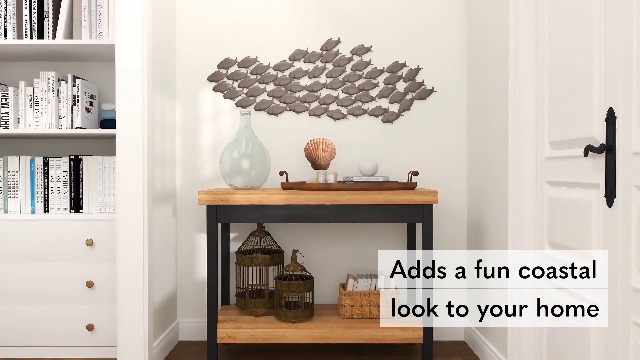 Deco 79 Metal Wall Art Decor - 24x22 Inches, Rust-Free Alloy, Burgundy & Brown Textured Finish, Traditional Style