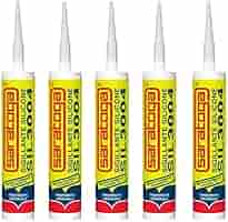 Silicone Sigillante Antimuffa Bianco - Confezione Da 5 Tubi, Per Bagno E Cucina, Ad Alta Tenuta - Foto 7