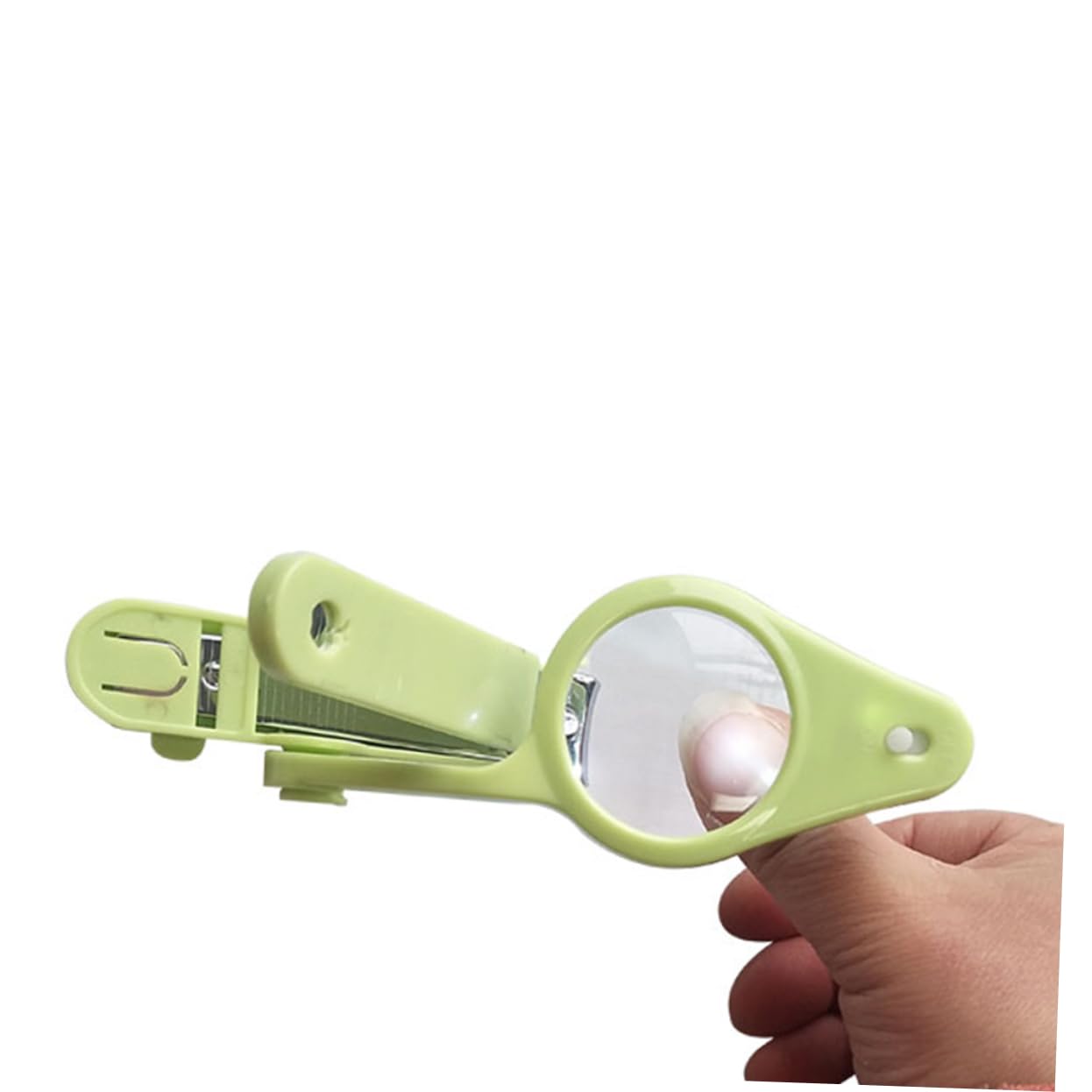 BESPORTBLE Portable Nail Care with Light and Magnifier Safe Nail Clippers for Creative Nail Trimmer Tool for Tender Nails for Newborns and Green