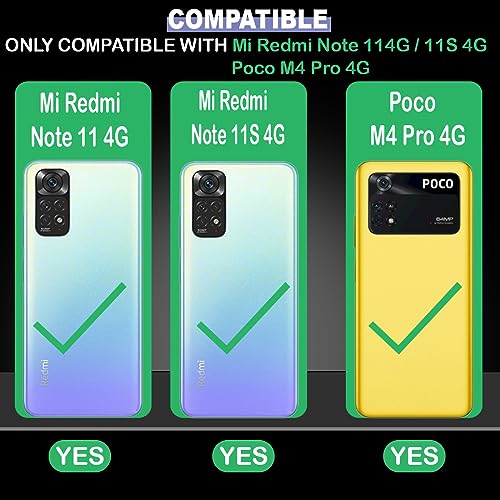 Image of Abstract Stripes Geometric Figures Design Premium 2D Printed Metal Back Case Cover for Mi Redmi Note 11 4G / Note 11S 4G / Poco M4 Pro 4G