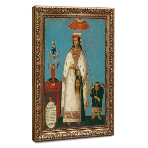 Impression sur toile Princesse Inca tableau decoration murale grand format cadre suspendu