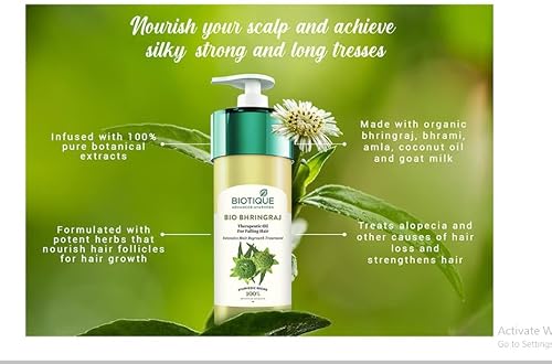 Bio.tique Bio Bhringraj Hair Oil Therapeutic Hair Oil For Hair Regrowth, 800Ml #TOP4
