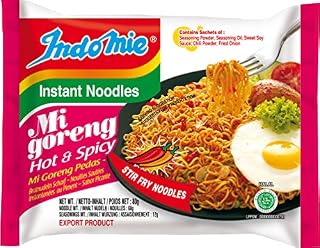 Indomie Instant Fried Noodles Hot & Spicy (Mi Goreng Pedas) Flavor 2.82 oz