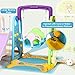 Costzon 6 in 1 Toddler Slide and Swing Set, Kids Large Climber Slide Playset with Basketball Hoop and Football Gate, Playground Swing Set for Indoor Outdoor Backyard 3-10 Gifts Presents